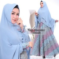 Gamis Pesta 2tone Brunella syari ORI by Eric Summer