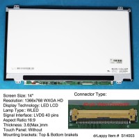 Layar LCD Laptop HP Pavilion DM4-3055dx DM4-3090ca