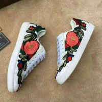 Jual SEPATU KETS SNEAKERS GUCCI BUNGA BORDIR WANITA MURAH Murah