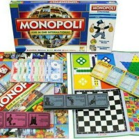 Jual Mainan Monopoli 5 in ( Ludo.Halma.Catur dan Ular Tangga ) Murah