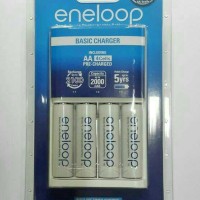 Jual ENELOOP PANASONIC AA 2000MAH 4PCS AA/ CHARGER+ 4 BATRE ENELOOP Murah
