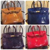 Tas branded kw hermes birkin croco mirror quality ori leather