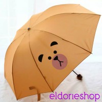 Jual payung lucu karakter minion conny tororo brown Murah