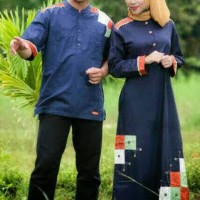 SARIMBIT 15 NIBRAS COUPLE Gamis dan Koko Biru