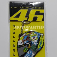 Keychain / Gantungan Kunci VR46 - Helm Snowman - AGV - Valentino Rossi