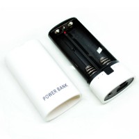 CASE POWERBANK DIY Untuk 2PCS 18650 PUTIH