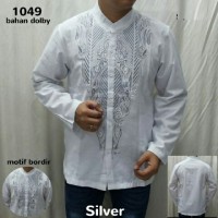 Jual white baju koko tasmatas aliando bordir Murah