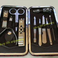 Jual Isi 10 pcs Manicure Pedicure Set Peralatan Gunting kuku Nail Art Sal S Murah