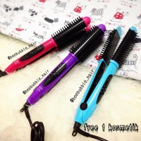 Jual IRON BRUSH MITSUYAMA, Catokan, sisir blwo, catok murah, Catok 2IN1 Murah