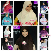 EXCLUSIVE Jilbab Instan Bergo Malaysia TERMURAH