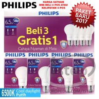 Jual Lampu Philips LED Bulb 7W Putih 7 W Watt 7Watt Bohlam packing4pcs Murah