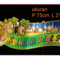 Jual banner bunting flag / pajangan / hiasan lebaran idul fitri Murah
