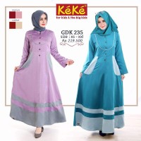 Gamis Dewasa Keke GDK 235 ukuran S Toska