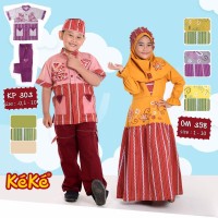 Baju Muslim Koko Anak kp 303 size 2 tahun warna merah