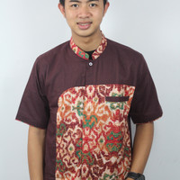 JUAL BAJU KOKO MUSLIM BATIK PRIA EKSKLUSIF, BUSANA MUSLIM PRIA, ADHB04