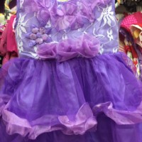 Gaun Dress Pesta Bayi Anak ungu dres 1 tahun baju ungu perempuan ultah