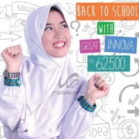 Jual Kerudung Sekolah Rabbani Great Inova Size M jilbab anak SMP - SMA Murah