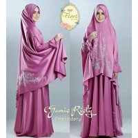 gamis risty cardi bordir original By Fiori hijab