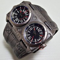 Jual Jam Tangan Diesel OWL DoubleTime Black Murah