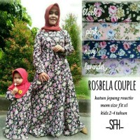 Gamis dress baju muslim murah muslimah couple sarimbit ibu anak kids