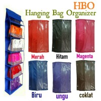 Jual HBO Hanging Bag Organizer 5 sekat - Rak tas gantung tanpa resleting Murah