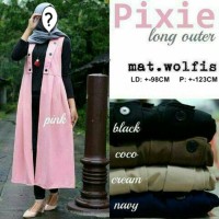 Jual long vest outer hijab muslim cardigan wanita cardy panjang cardi coat Murah