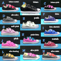 SALE sepatu anak murah converse kids velcro/perekat