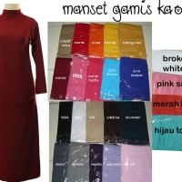 Jual MANSET GAMIS/DALAMAN GAMIS/GAMIS MUSLIM POLOS Murah