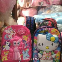 Jual tas sekolah 3d ransel backpack hello kitty Murah