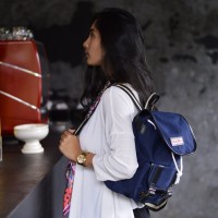 Jual Tas Ransel Backpack - Rayleigh Caitlyn & Blair Dublin Navy Latte Murah