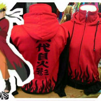 Jual Jaket Yondaime Merah / Anime Naruto Hokage Cosplay Murah