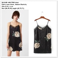 Baju Atasan Camisole Black Lingerie Tank Top Tidur Wanita Korea Import