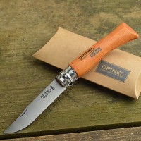 Pisau Opinel #7 French Made Beechwood Handle High Carbon Folding Knife