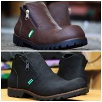 Jual Sepatu Pria Kickers Boots Safety Resleting Murah