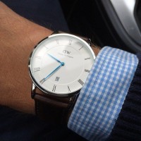 Jual Daniel Wellington Dapper Cowok 38 mm Rose Gold Silver Jam DW Original Murah
