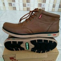 Sepatu Kickers Boots Brown Formal Casual Kulit Asli