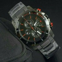 Jam Tangan Pria Alexandre Christie AC-6455 Full Black Original