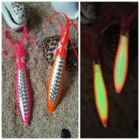 Jual metal jig kraken squid jig 150g.orange...fosfor Murah