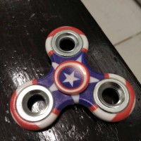 Jual 100 % FIDGET SPINNER FIGET SPINER CAPTAIN AMERICA KAPTEN AMERIKA Murah