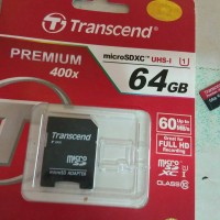Jual transcend 64GB class 10 micro sdcard Murah