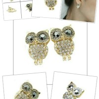 Jual EARING OWL DIAMOND - READY Murah