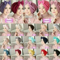 Jual 3 Pcs Bow Turban Dewasa Murah