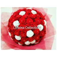 Jual Kado unik/kado wisuda/kado ultah/bunga flanel/bunga buatan/buket bunga Murah