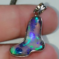 Jual kalimaya banten kembang hologram alam apa adanya ( liontin sepatu ) Murah