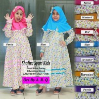 Baju Muslim Anak Perempuan Shafira Syari Kids