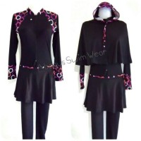 Jual Baju Renang Muslimah Polos Hitam JP 02 Murah
