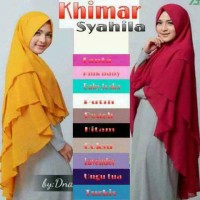 Jual Jilbab khimar 2 Layer bahan ceruti Murah