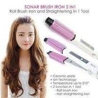 Jual Sisir catok iron Brush lurus ,ikal / curly Sonar, Murah