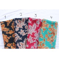 Jual grosir hijab segiempat motif bunga murah | hijab square Murah