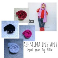 Jual Pashmina jilbab hijab kerudung shawl anak bayi baby instan instant Murah